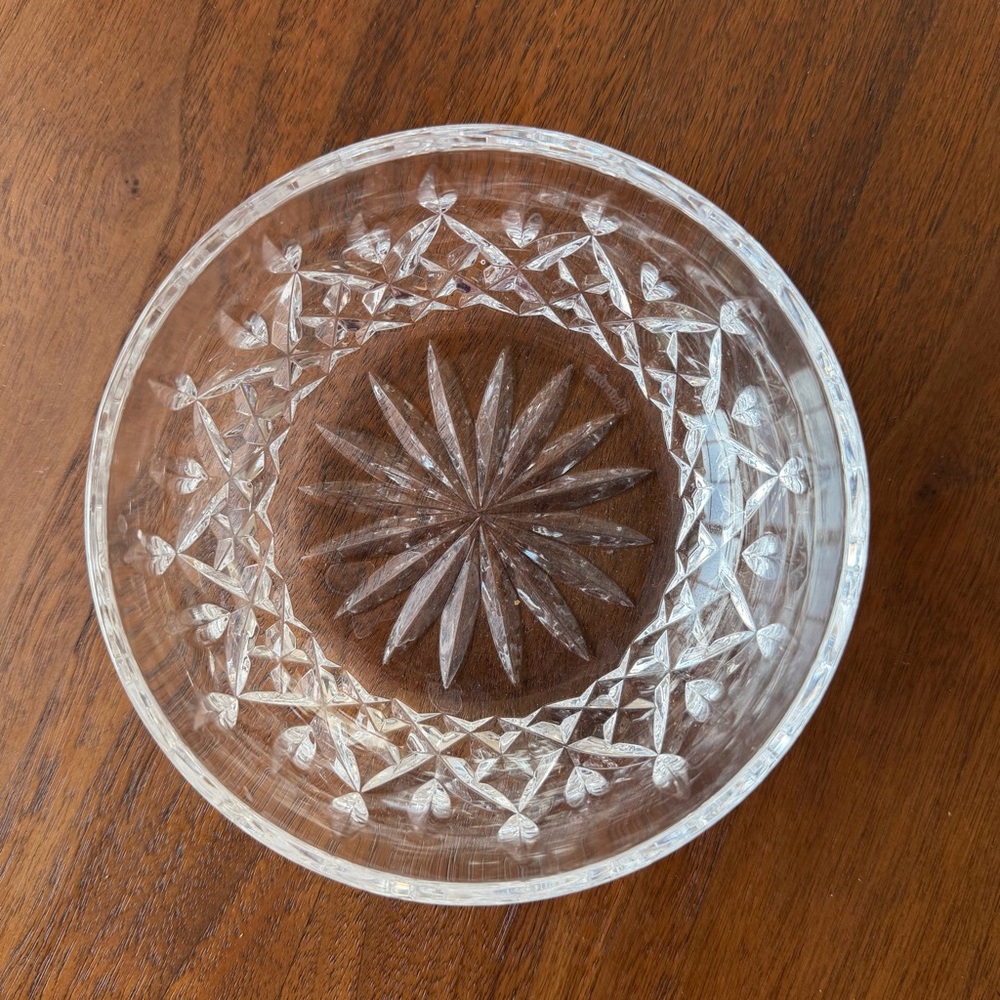 Waterford Clear Crystal Bowl with Starburst Design
